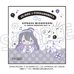 ヒプノシスマイク SANRIO NAKAYOKU EDIT　刺繍入りハンドタオル／神宮寺寂雷×シナモロール