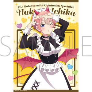 五等分の花嫁＊　クリアポスター／（小悪魔メイド）中野一花