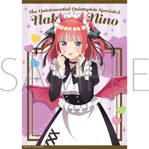 五等分の花嫁＊　クリアポスター／（小悪魔メイド）中野二乃