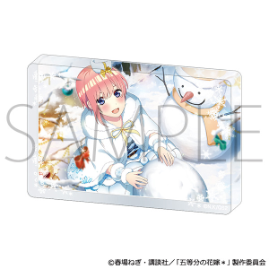 五等分の花嫁＊　アクリルブロック／（雪降るクリスマス）中野一花