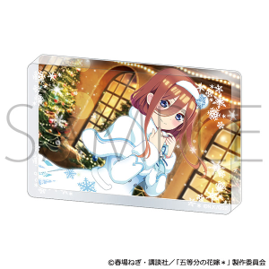 五等分の花嫁＊　アクリルブロック／（雪降るクリスマス）中野三玖
