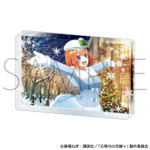 五等分の花嫁＊　アクリルブロック／（雪降るクリスマス）中野四葉