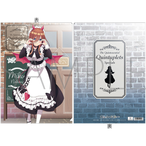 五等分の花嫁∽　クリアファイル／（小悪魔メイド）　中野三玖