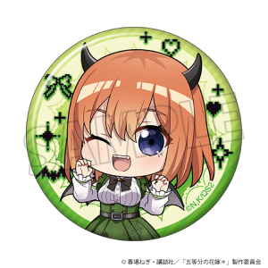 五等分の花嫁＊　缶バッジ／（ミニキャラ）中野四葉