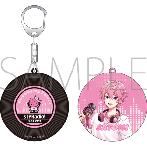 すとぷり 莉犬のSTPRadio!　レコード風キーホルダー／さとみ