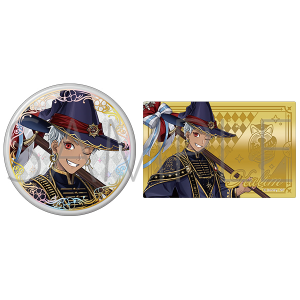 ディズニー ツイステッドワンダーランド　オーロラ箔押し缶バッジ＆メタルカードセット　ブルームバースデーver.／カリム・アルアジーム【受注生産商品】