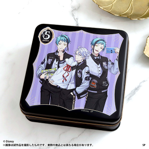 ディズニー ツイステッドワンダーランド　缶入りハンドタオル／5th Anniversary ver.　オクタヴィネル寮