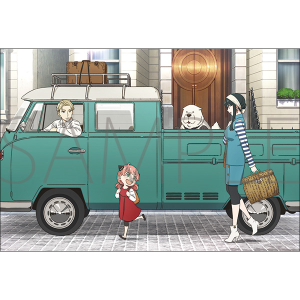 WIT×CLW アニメSPY×FAMILY SHOP　ポストカード／くるまでおでけけ＜出発＞