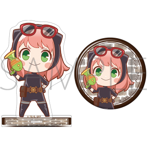 WIT×CLW アニメSPY×FAMILY SHOP　アクリルスタンド＆缶バッジセット　潜入アーニャ