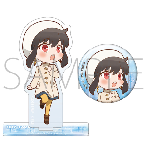 【再販】WIT×CLW アニメSPY×FAMILY SHOP　劇場版 SPY×FAMILY CODE: White　アクリルスタンド＆缶バッジセット　デフォルメ　ヨル　劇場衣装