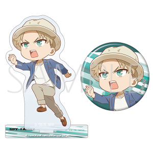 WIT×CLW アニメSPY×FAMILY SHOP　アクリルスタンド＆缶バッジセット／リゾート　ロイド