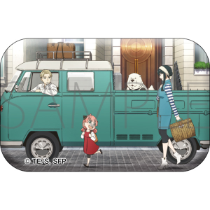 WIT×CLW アニメSPY×FAMILY SHOP　スクエア缶バッジ／くるまでおでけけ＜出発＞