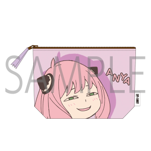 WIT×CLW アニメSPY×FAMILY SHOP　さがら刺繍ポーチ　アーニャ