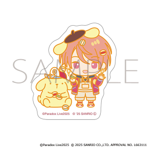 Paradox Live　ステッカー／円山 玲央×ポムポムプリン　サンリオキャラクターズ