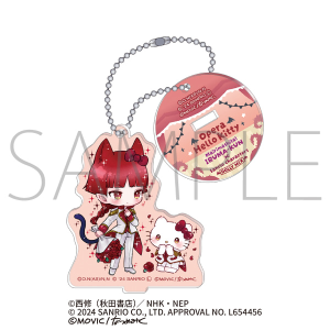 魔入りました！入間くん×サンリオキャラクターズ　スタンド付きアクリルキーホルダー／オペラ×ハローキティ<DOLLY MIX（どーりーみっくす）>