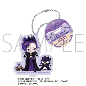 魔入りました！入間くん×サンリオキャラクターズ　スタンド付きアクリルキーホルダー／カルエゴ×バッドばつ丸<DOLLY MIX（どーりーみっくす）>