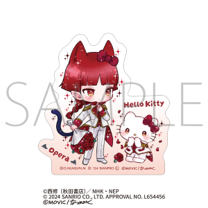 魔入りました！入間くん×サンリオキャラクターズ　ステッカー／オペラ×ハローキティ<DOLLY MIX（どーりーみっくす）>