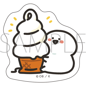 お文具といっしょ　ステッカー／お文具さん