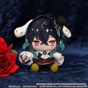 悪魔執事と黒い猫　ぬいぐるみ／バスティン×みるく　悪魔執事と黒い猫×Cinnamoroll DollyMix