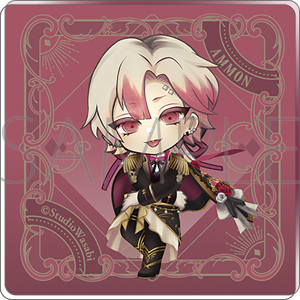 悪魔執事と黒い猫　アクリルバッジ／3rd Anniversary　アモン