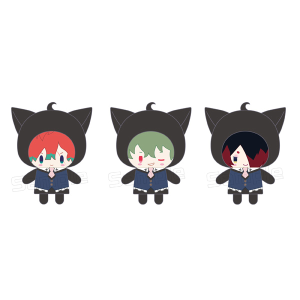 悪魔執事と黒い猫　フィンガーマスコット・PUPPELA（パペラ）セット［ぬいぐるみ］　別邸の執事（ムーの着ぐるみver.）