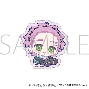 WIND BREAKER　ステッカー／桐生 三輝　ぬいパル すきっぷ