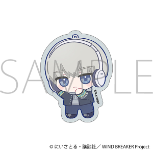 WIND BREAKER　ステッカー／梶 蓮　ぬいパル すきっぷ