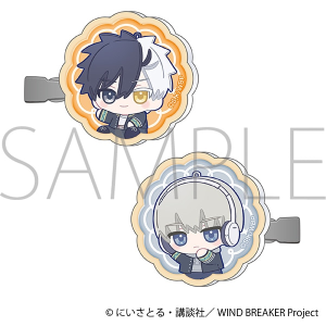 WIND BREAKER　アクリルヘアクリップセット／桜 遥&梶 蓮　ぬいパル すきっぷ