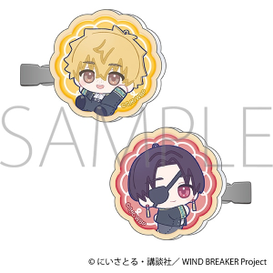 WIND BREAKER　アクリルヘアクリップセット／楡井 秋彦&蘇枋 隼飛　ぬいパル すきっぷ