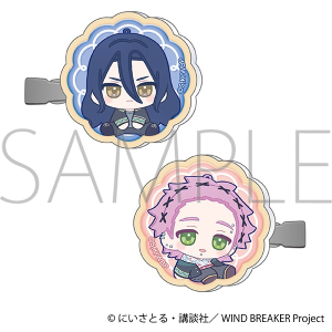 WIND BREAKER　アクリルヘアクリップセット／杉下 京太郎&桐生 三輝　ぬいパル すきっぷ