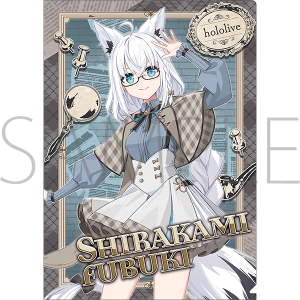 クリアファイル　白上フブキ　hololive‐探偵と怪盗、美術館に仕掛けられた謎‐事後通販