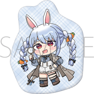 ダイカットクッション　兎田ぺこら　hololive‐探偵と怪盗、美術館に仕掛けられた謎‐事後通販