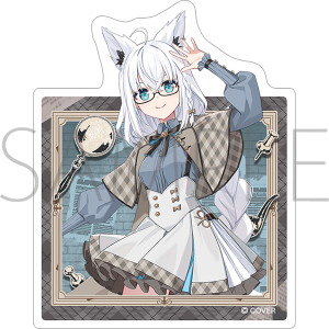 ステッカー　白上フブキ　hololive‐探偵と怪盗、美術館に仕掛けられた謎‐事後通販
