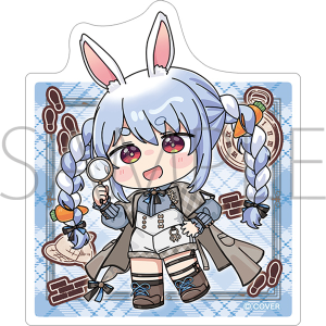 ステッカー　ミニキャラver.　兎田ぺこら　hololive‐探偵と怪盗、美術館に仕掛けられた謎‐事後通販