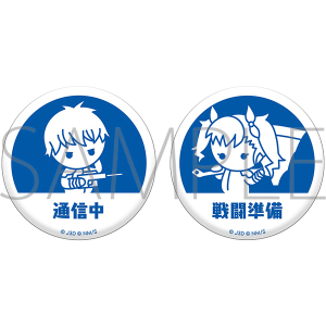 怪獣８号　缶バッジセット（ちびキャライラスト）／市川レノ／四ノ宮キコル