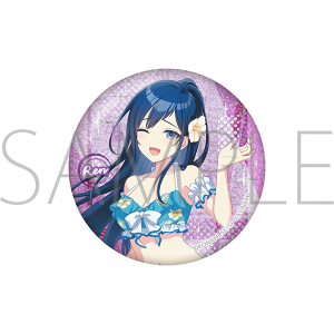 シャインポスト　グリッター缶バッジ／黒金 蓮 1st Anniversary