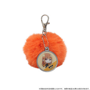 カラフルピーチ　ポンポンキーホルダー　えと