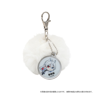 カラフルピーチ　ポンポンキーホルダー　どぬく