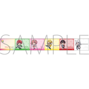 カラフルピーチ　ロール付箋／5人ver.