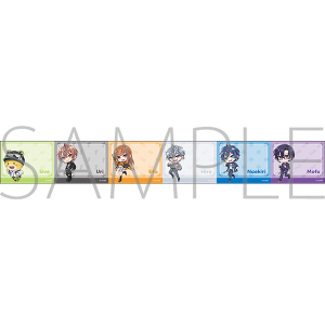 カラフルピーチ　ロール付箋／6人ver.