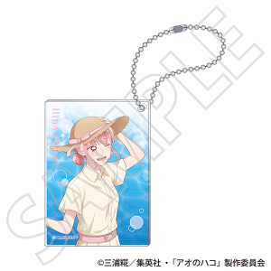 アオのハコ　アクリルブロックキーホルダー／蝶野 雛 ～夏色～