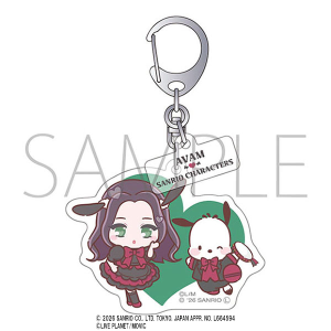 AVAM×サンリオキャラクターズ　アクリルキーホルダー　小鳥遊あみ・ポチャッコ