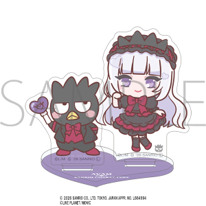 AVAM×サンリオキャラクターズ　アクリルスタンド　月深乃絢・バッドばつ丸