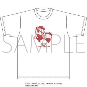AVAM×サンリオキャラクターズ　Tシャツ　大原乙葉・ハローキティ