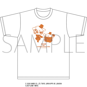 AVAM×サンリオキャラクターズ　Tシャツ　桔梗花香・ポムポムプリン