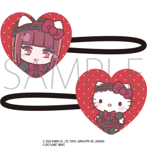 AVAM×サンリオキャラクターズ　アクリルヘアゴム　大原乙葉・ハローキティ