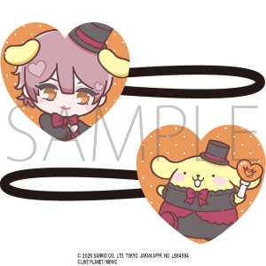 AVAM×サンリオキャラクターズ　アクリルヘアゴム　桔梗花香・ポムポムプリン