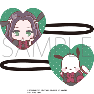 AVAM×サンリオキャラクターズ　アクリルヘアゴム　小鳥遊あみ・ポチャッコ