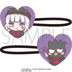 AVAM×サンリオキャラクターズ　アクリルヘアゴム　月深乃絢・バッドばつ丸
