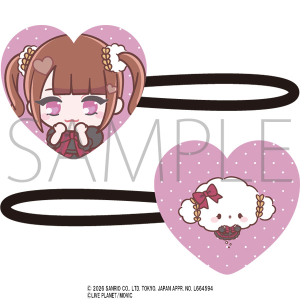 AVAM×サンリオキャラクターズ　アクリルヘアゴム　姫宮ゆか・こぎみゅん